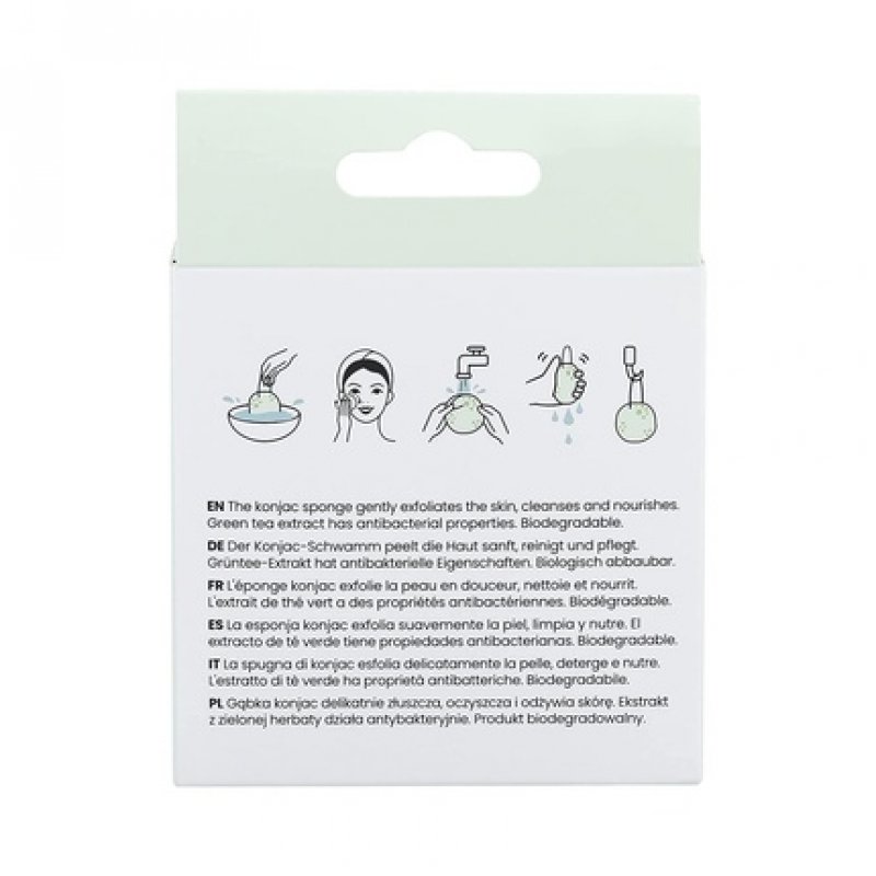 T4B Ilu Konjac Makeup Sponge with Cord - Green