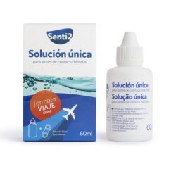 Hygiene Senti2 Unisex Solution with Hyaluronic Acid and Contact Lens Case 60ml