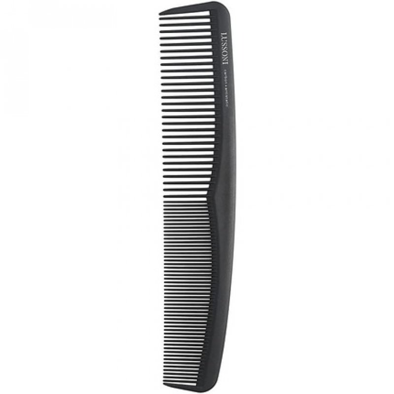 T4B Lussoni Cutting Comb Shatterproof Carbon Hair Cutting Comb for All Hair Types with Antistatic and Negative Ions