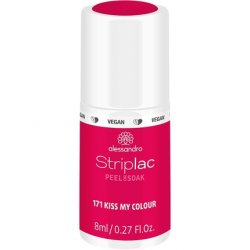 alessandro Striplac Peel or Soak Vegan Kiss My Colour LED Nail Polish in Pink 8ml