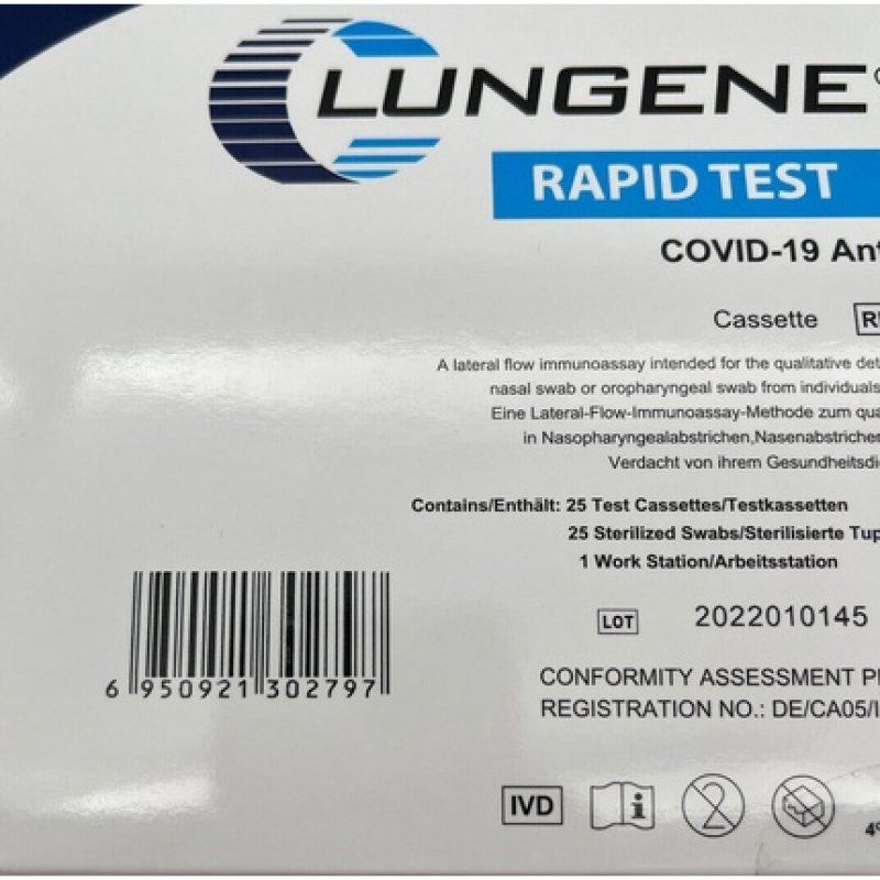 Clungene Rapid Test Covid-19 Rapid Antigen Test 25 Pieces Per Pack / C57