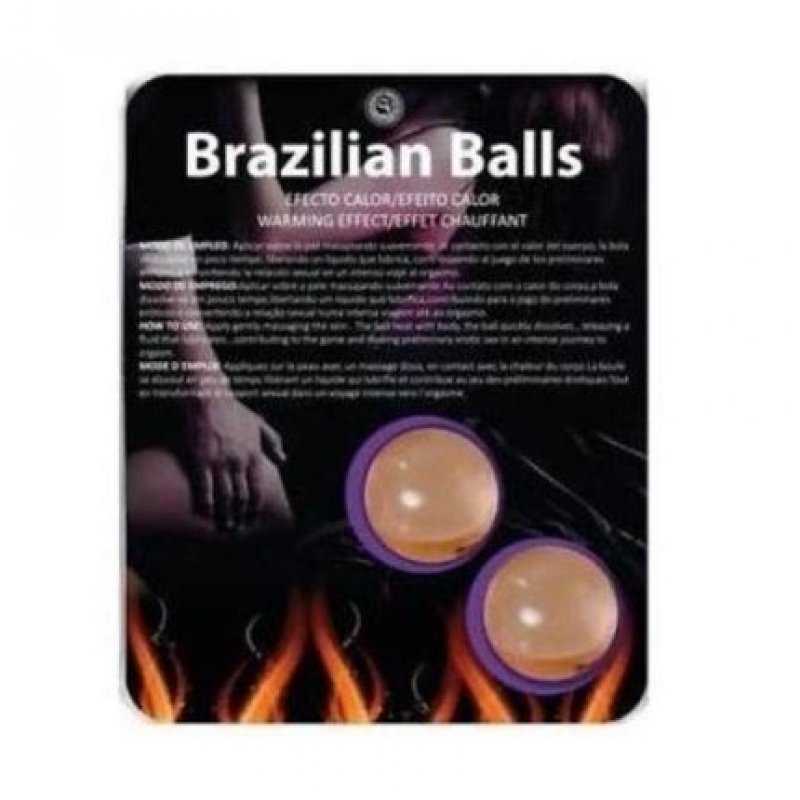 Brazilian Balls Hot Effect Erotic Lubricant Warming Effect Set - 2 Balls
