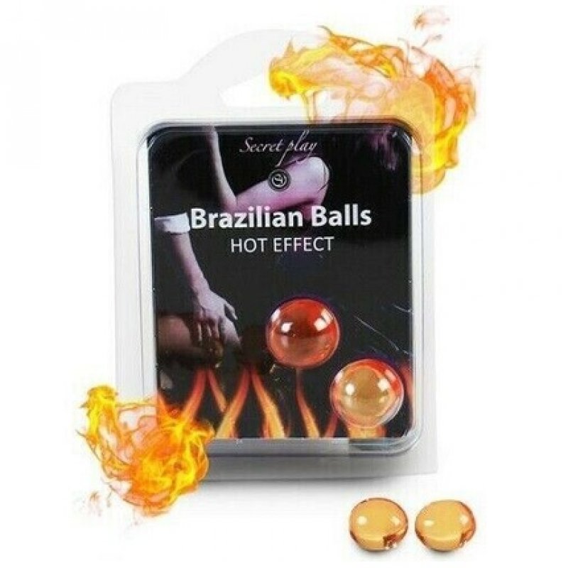 Brazilian Balls Hot Effect Erotic Lubricant Warming Effect Set - 2 Balls