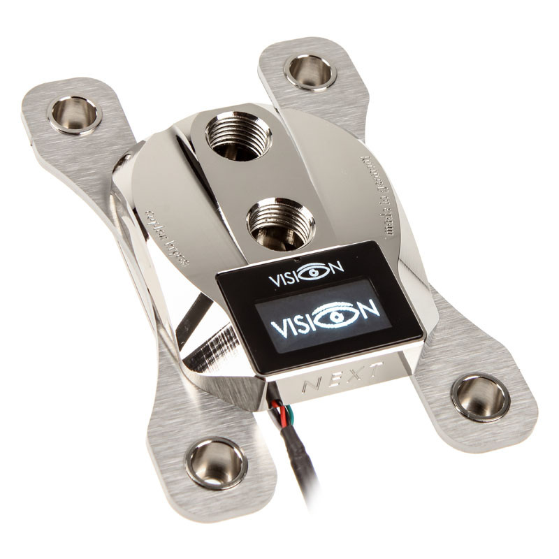 aqua computer compatible cuplex kryos NEXT mit VISION AM4 - Nickel/Nickel