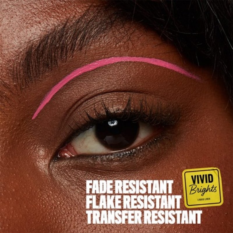 NYX Professional Makeup Vivid Brights Liquid Liner Smear-Resistant Eyeliner with Precise Tip Don't Pink Twice