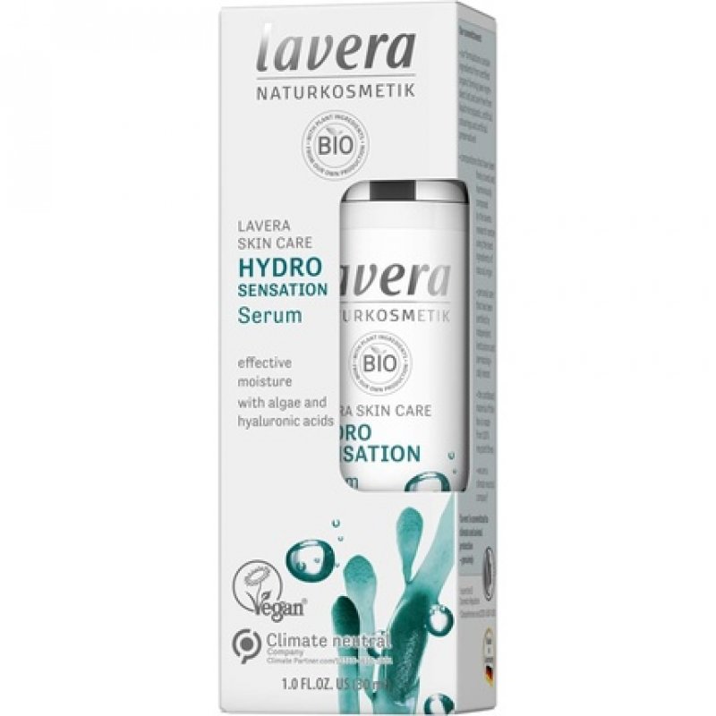lavera Hydro Refresh Serum with Algae and Hyaluronic Acid 30ml - Vegan Natural Cosmetics