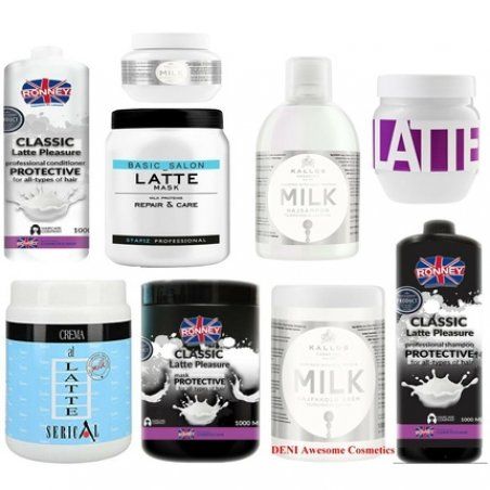 Kallos Serical Stapiz Ronney Latte Milk Hair Mask Shampoo Conditioner