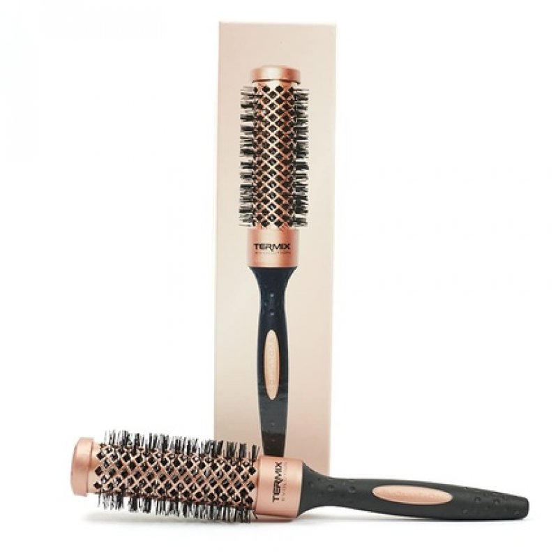 Professional Round Hairbrush Termix Evolution Gold Rose Ø28