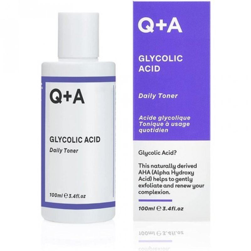 Q A Glycolic Acid Daily Toner with Super Hydrating and Brightening Ingredients 100ml