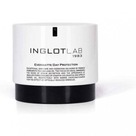 Inglot Lab Evermatte Day Protection Face Cream with Coenzyme Q10, Apricot Kernel Oil and Enantia Chlorantha Bark