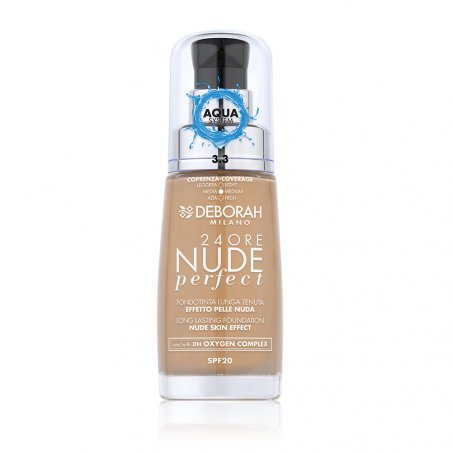 Deborah Milano 24ore Nude Perfect Foundation 3.3 Gold 30 ml