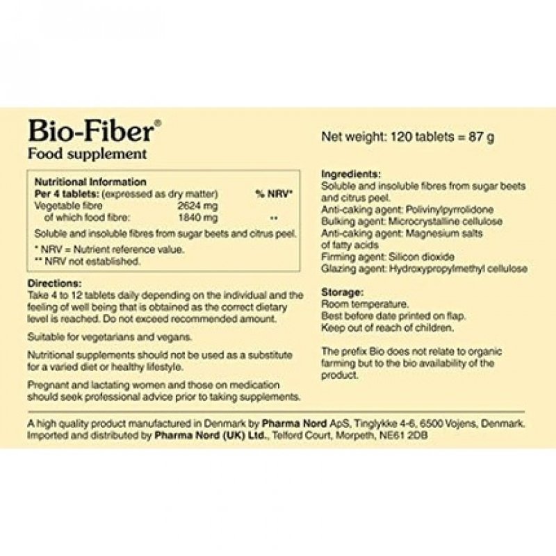 Pharma Nord Bio Fiber 120 Tablets