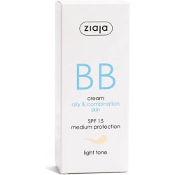 Ziaja BB Cream for Oily and Combination Skin Light Tone 50ml