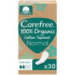 Carefree Organic Topsheet Normal 30 Count