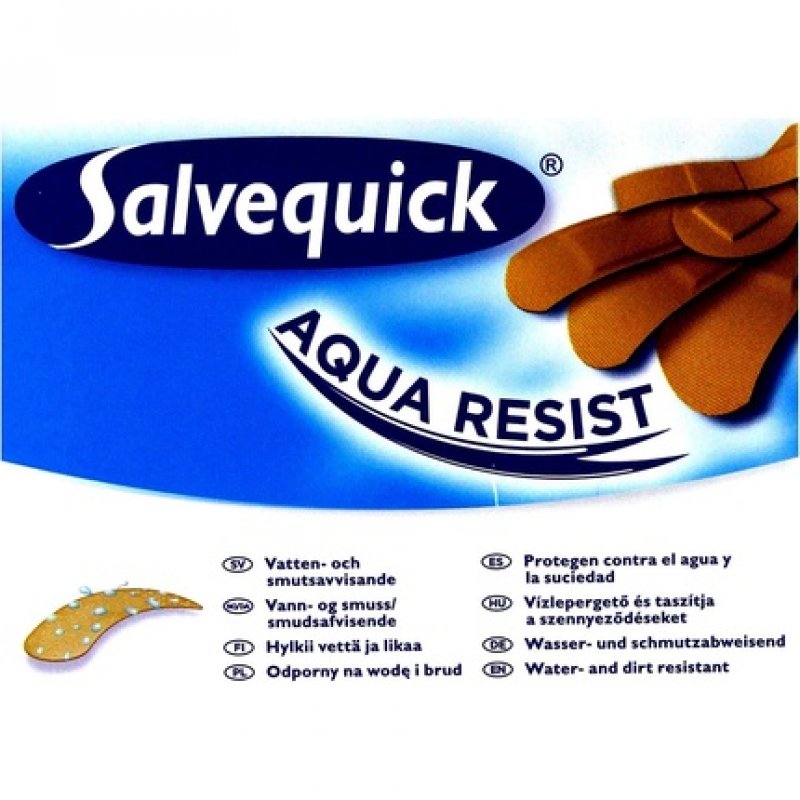 Salvequick Waterproof Aqua Resist Plasters 40 Pieces