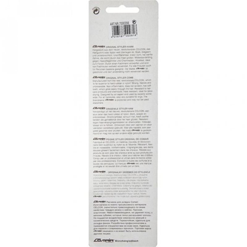 Comair Blue Profi-Line 610 Coarse Teasing Fork Comb