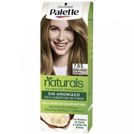 Palette Natural Hair Dye 7.65 Medium Golden Blonde