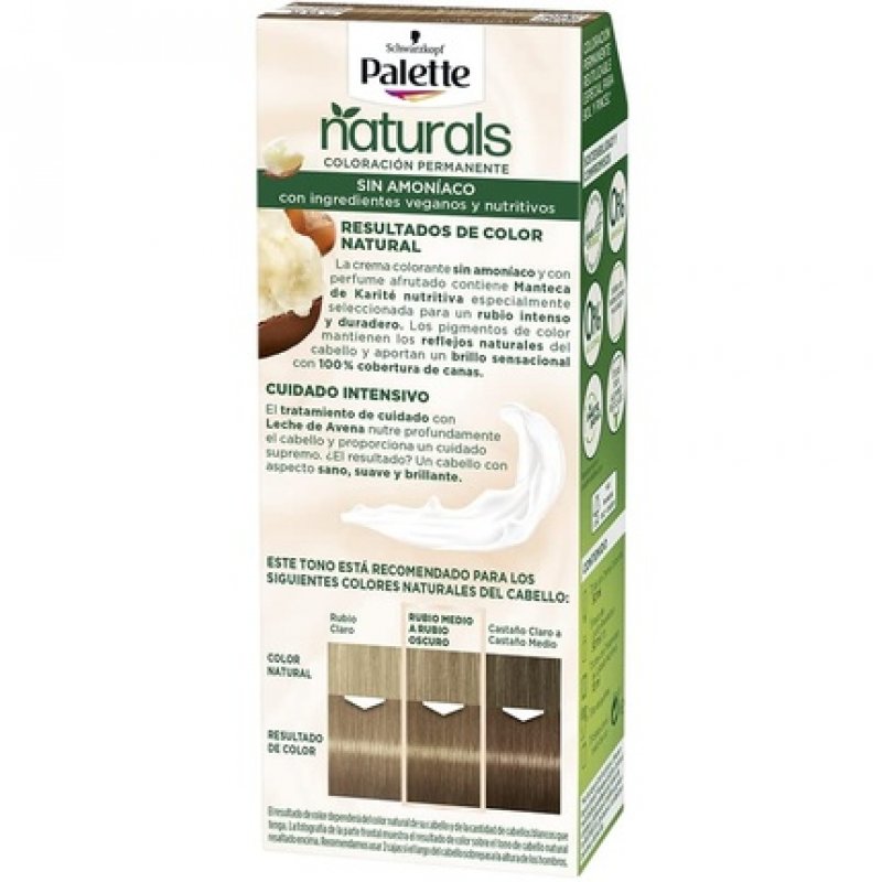 Palette Natural Hair Dye 7.65 Medium Golden Blonde