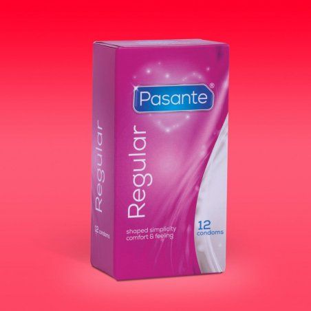 Pasante Regular Condoms 12 Count - Pack of 12