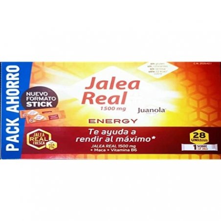 Juanola Royal Jelly Energy 1500mg 28 Sachets 10ml - Pack of 28