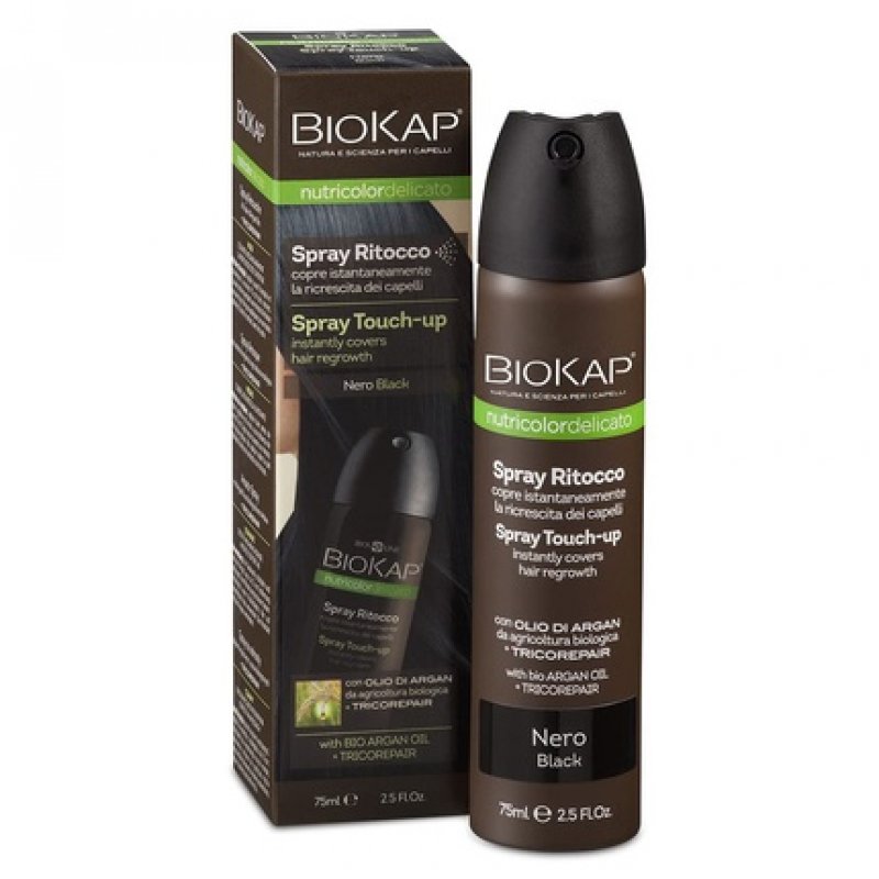 Bios Line BioKap Nutricolor Spray Touch-Up 75ml Black