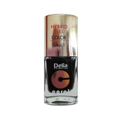 Delia Cosmetics Coral Hybrid Gel Nail Polish No. 26 Black 11ml