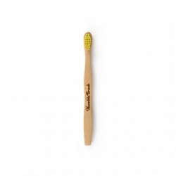The Humble Co. Bamboo Kids Toothbrush Yellow Ultra-Soft Bristles Dentist Approved