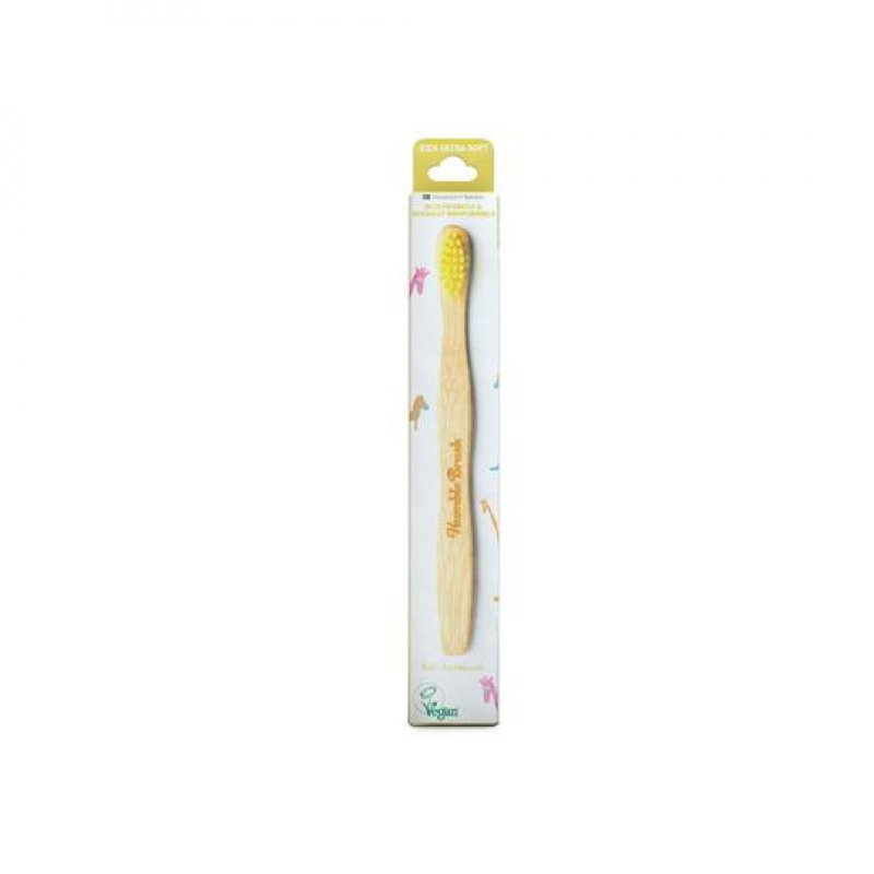 The Humble Co. 16464 toothbrush Wood, Yellow Child