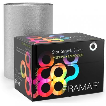 Framar Silver Embossed Roll Hair Foil for Highlighting 320ft