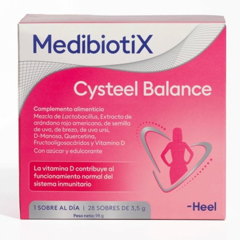 MedibiotiX Cysteel Balance Dietary Supplement with Prebiotics, Probiotics, Blueberries and D-Mannose