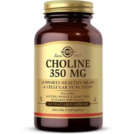 Solgar Choline 350mg Healthy Liver Function Supports Fat Metabolism 100 Vegetable Capsules
