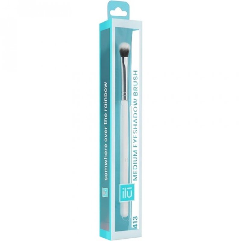 T4B ILU 400 Series Eyeshadow Brush White Makeup Brush for Blending Eyeshadow 413