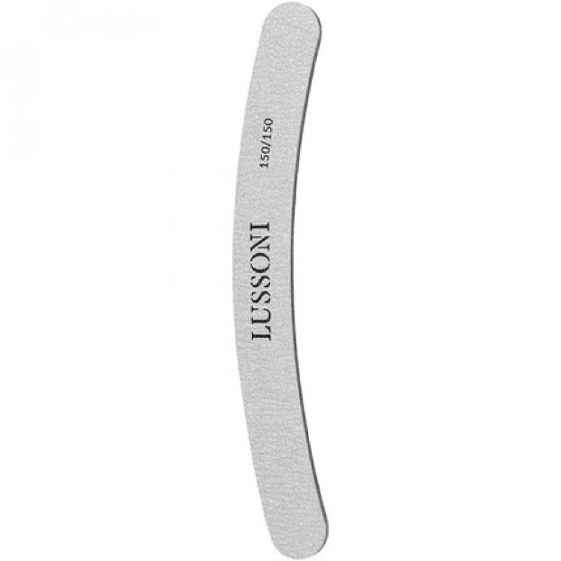 T4B Lussoni Zebra Banana Files Curved Nail File for Artificial Nails 150/150 Grit - Pack of 10