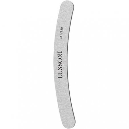 T4B Lussoni Zebra Banana Files Curved Nail File for Artificial Nails 150/150 Grit - Pack of 10