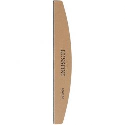 T4B Lussoni Premium Half-Moon Nail Files 100/180 Grit for Natural and Hardened Nails - Pack of 10
