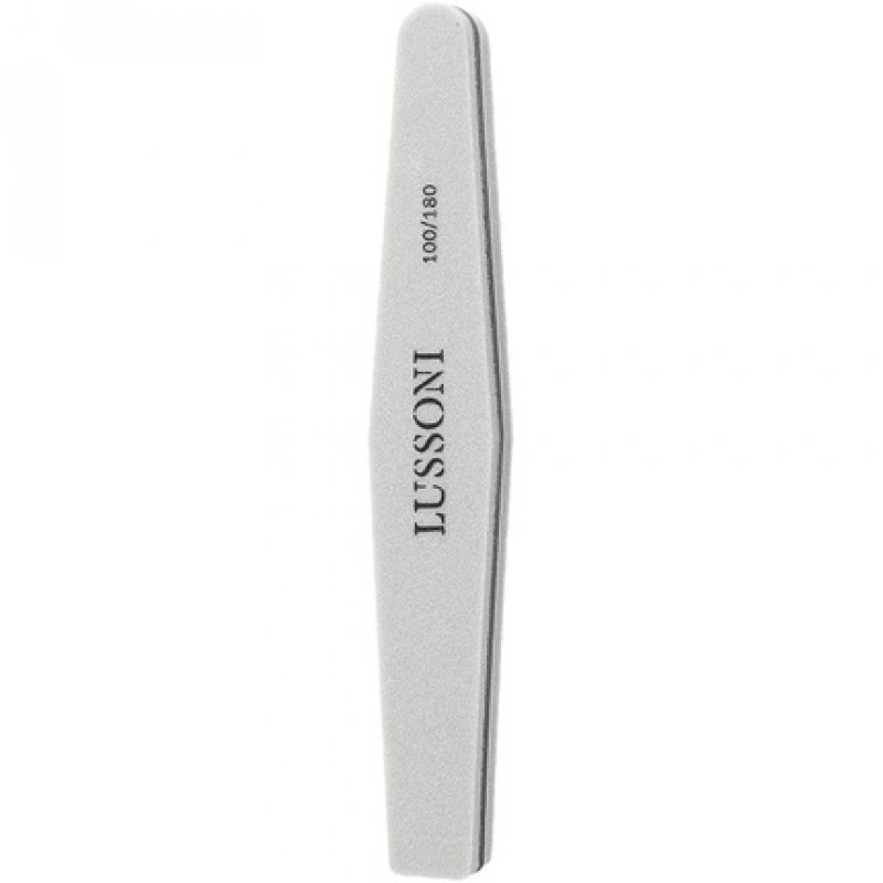 T4B LUSSONI Trapezoid Professional Nail Files 100/180 Grit - Pack of 10