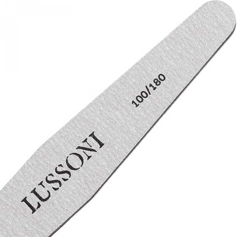 T4B LUSSONI Trapezoid Professional Nail Files 100/180 Grit - Pack of 10