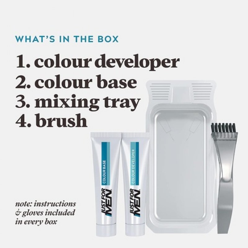 Just For Men Moustache & Beard Light Brown Dye with Applicator Brush