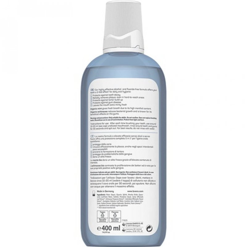 lavera Complete Care Mouthwash Organic Mint and Echinacea 400ml