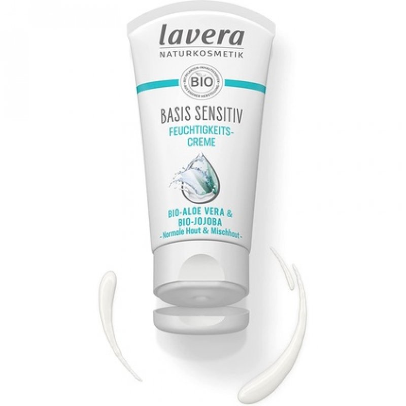 lavera Basic Sensitive Moisturising Cream with Organic Aloe Vera and Organic Jojoba 50ml