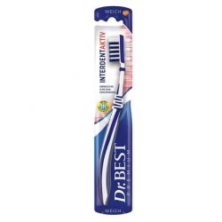 Dr. Best Interdent Active Toothbrush Soft with Special Bristles for Thorough Cleaning of Interdental Spaces