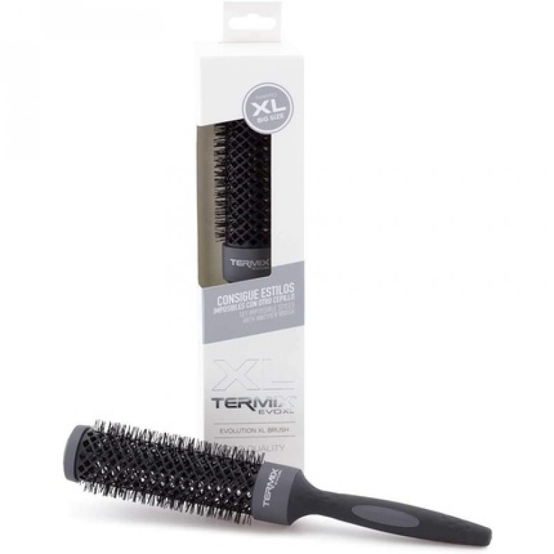 Termix Evolution XL Round Hairbrush Ø 37mm with Ionized Fibers and 25% Extra Surface for Faster Drying