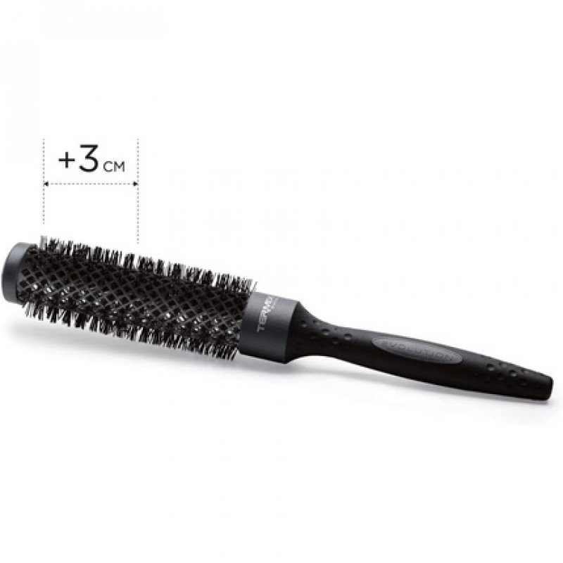Termix Evolution XL Round Hairbrush Ø 37mm with Ionized Fibers and 25% Extra Surface for Faster Drying