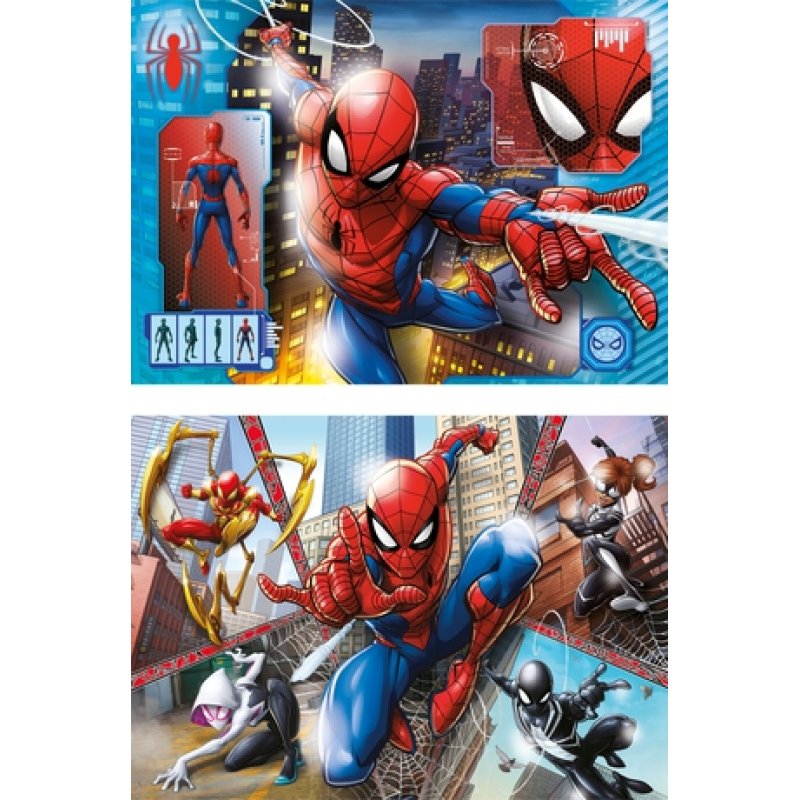Kinderpuzzle Supercolor - Spiderman (2x 60 Teile)