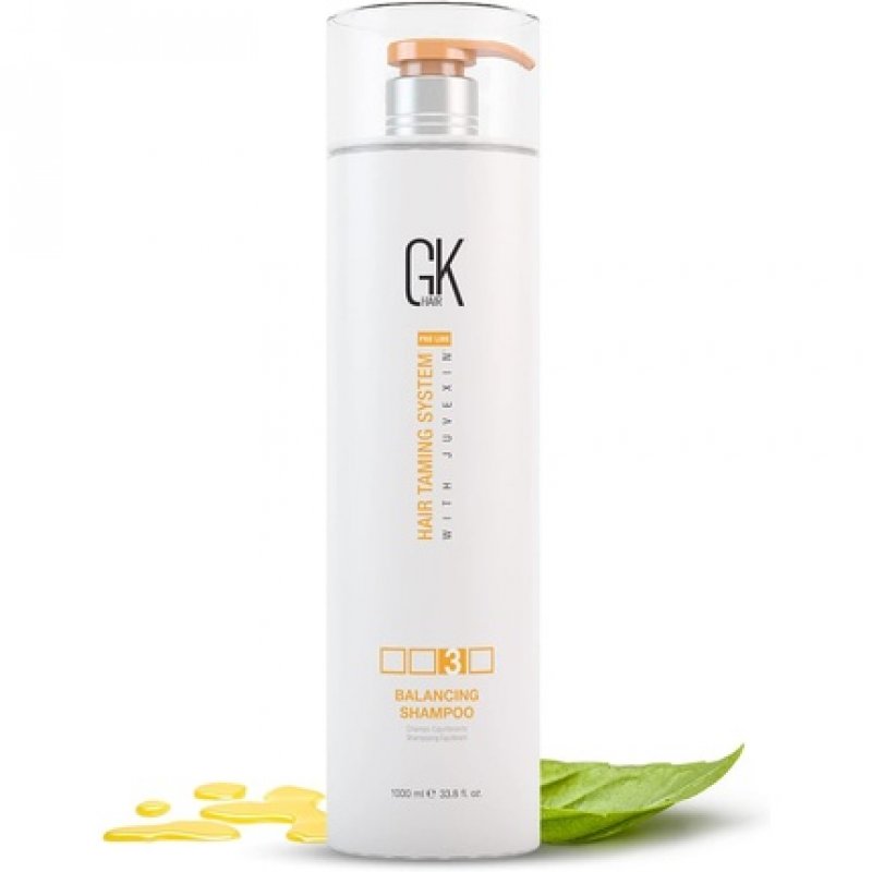 GK HAIR Global Keratin Balancing Shampoo 1000ml 33.8 Fl Oz for Oily and Color Treated Hair Deep Cleansing Restores pH