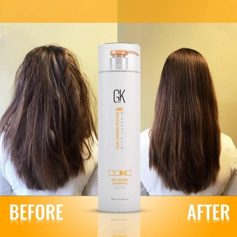 GK HAIR Global Keratin Balancing Shampoo 1000ml 33.8 Fl Oz for Oily and Color Treated Hair Deep Cleansing Restores pH