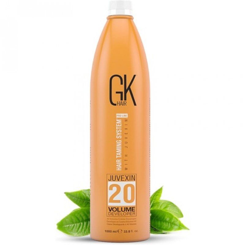 Global Keratin GK HAIR Professional Hair Creme 20 Volume Developer 1000ml for Hair Coloring Bleach - High-Performance
