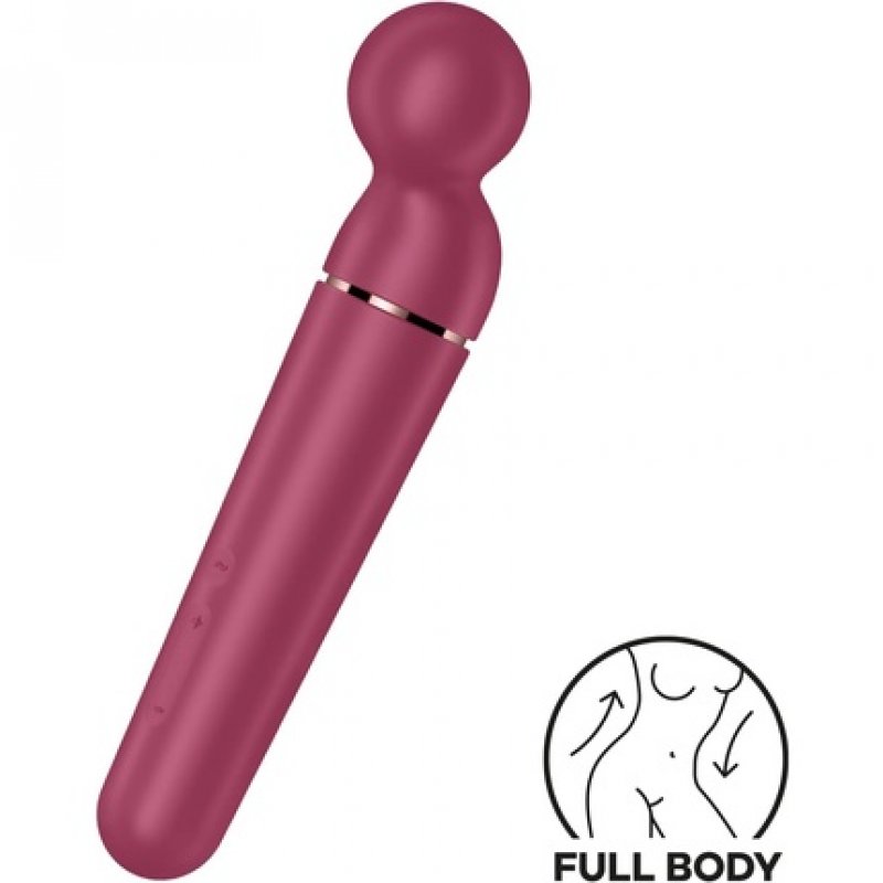 Satisfyer 'Planet Wand-er' Massage Wand with 60 Vibration Modes 30.5cm | Powerful & Quiet Massager for Neck, Shoulder,