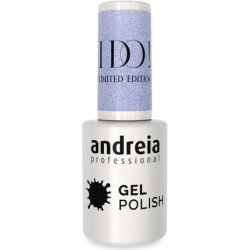Andreia Professional Semi-Permanent Nail Gel Polish I DO Limited Collection Colour ID6 Sky Blue with Silver Sparkles