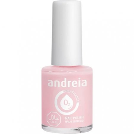 Andreia Halal Breathable Nail Polish Glossy Vegan and Cruelty-Free 10.5ml Milky Pink